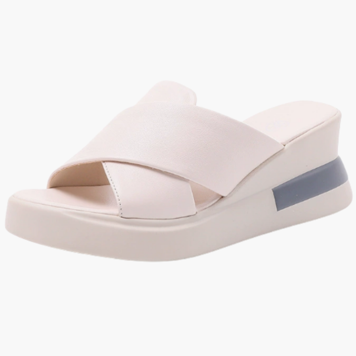Women cushioned supportive slide sandals Slip-On for All-Day Comfort